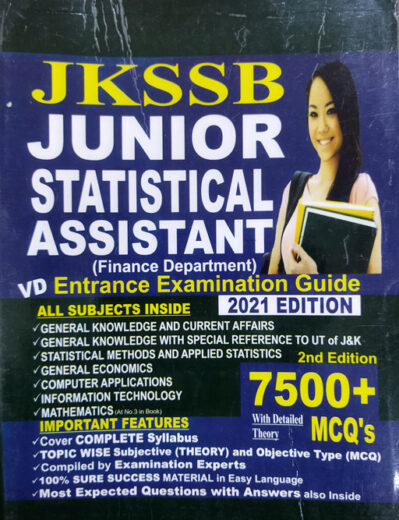 JKSSB Junior Statistical Assistant (Finance) Examination Guide 2021